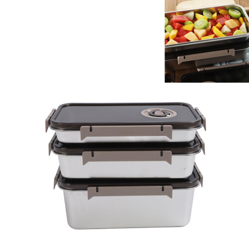 Stainless Steel Crisper Trio Set 1