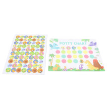 Stickers für das Töpfchentraining – Belohnungskarte für Mädchen, Jungen & Kinder, Papier, 12x15 cm