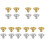 20Pcs Brass Electroplate Earring Backs for DIY Earrings Assorted Color 1