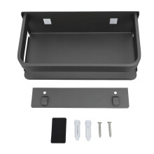 Detachable Floating Shelves Rustproof Stainless Steel Waterproof Wall Mount Phone Shelf Corrosion Resistant Space Saving Bathroom Kitchen Storage