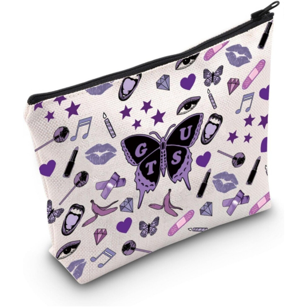 Pink (Stylef) Swift Linen Taylor Alphabet Cosmetic Bag Bow Tie Butterfly Element