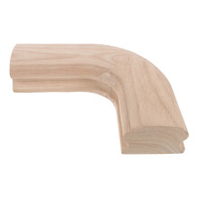Wood Stair Railing Starting Elbow Elegant Curved Handrail Adapter