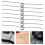 60Pièces Ressort Support Couvercle Acier Inoxydable Réglable 10