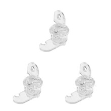 3Sets Invisible Acrylic Cam Lock for Showcase Drawer Cabinet with Key