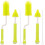 2Ensembles Brosse Nettoyage Bébé Silicone Vert Suspendu 2