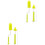 2Ensembles Brosse Nettoyage Bébé Silicone Vert Suspendu 3
