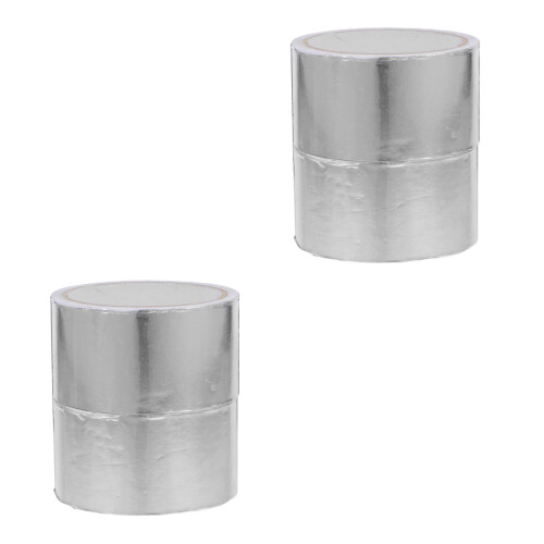 4Rouleaux Ruban Calfeutrant Aluminium Argent Pour D’eau