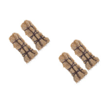 2Pairs Viking Leg Warmers Faux Boot Covers Tie Strap Cozy Cosplay