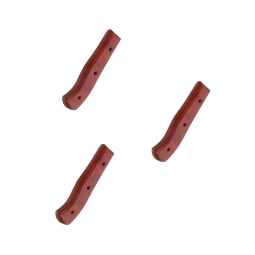 6Sets Natural Wood Kitchen Handle Replacement Non-Slip Grip