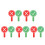 10Pcs Double Sided Plastic Paddles Multi Color Classroom Voting Tools 1