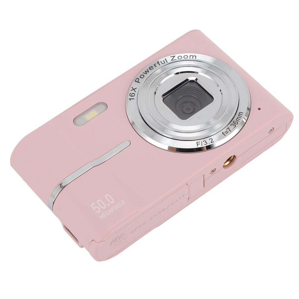 50Mp Digital Camera 1080P Fhd 16X Zoom 2.4" Kids Camera Pink 4681386540845
