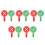 10Pcs Double Sided Plastic Paddles Multi Color Classroom Voting Tools 9
