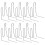 200Pcs Auto Welding Staples Wave Design for Car Bumper Repair Silver 11