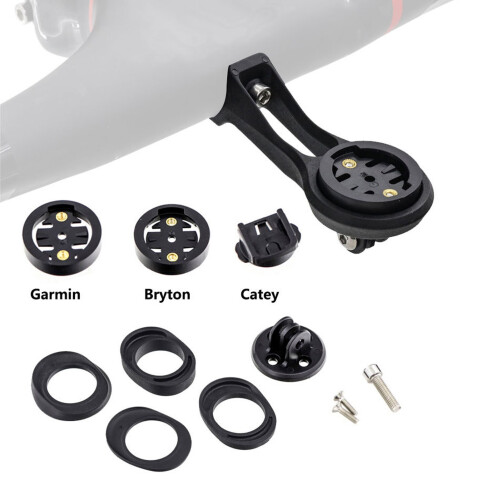 Multifunctional Nylon Bike Tail Light & Computer Mount, Adjustable 2