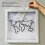 White 20x20cm Map Pattern Shadow Box Frame Storage for Tickets and Photos 5