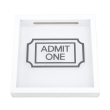 Shadow Box Frame Storage Box 20x20cm for Tickets & Photos, White
