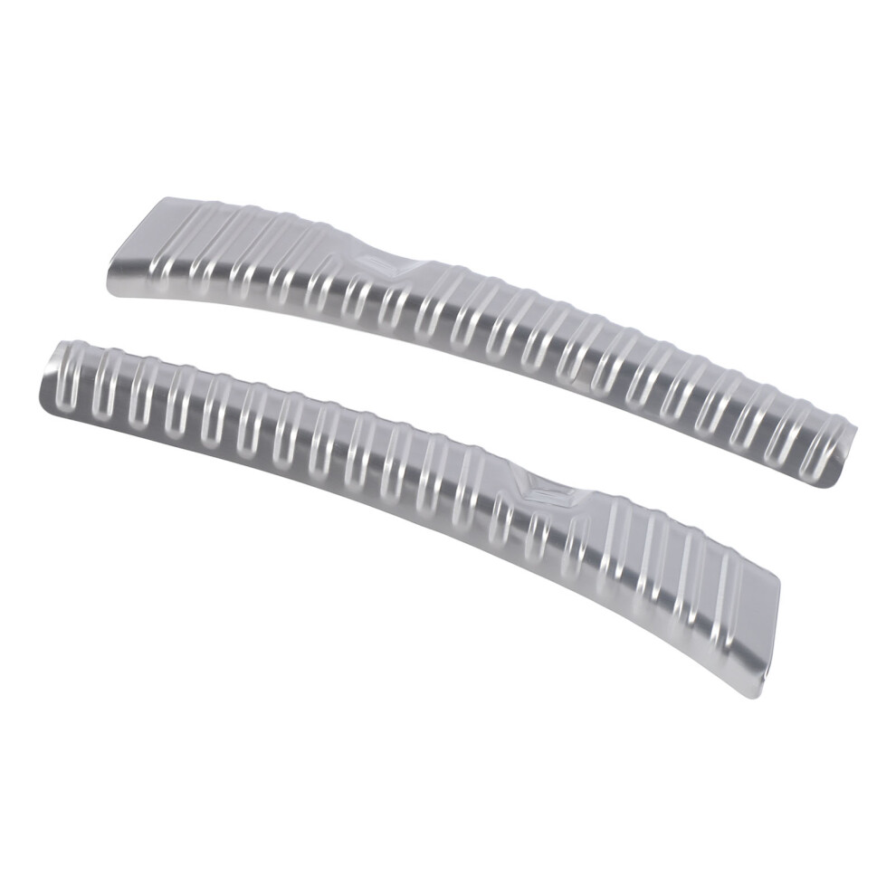 2Pcs Stainless Steel Rear Trunk Sill Guard For Tesla Model 3 Highland 2024 Silver 9321386541576