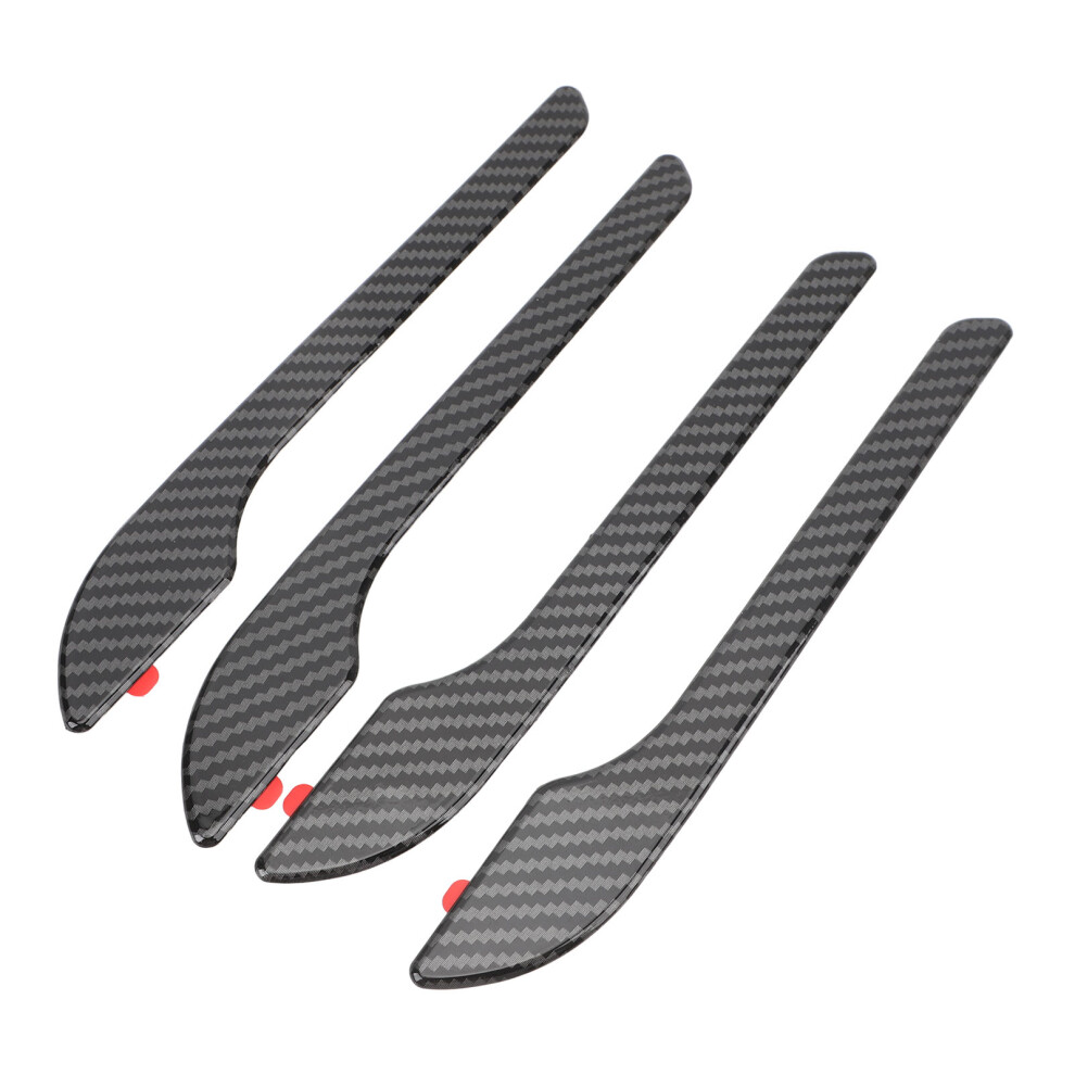4Pcs Car Door Handle Protectors For Tesla Model 3 Highland 2024 Glossy Carbon 7631386541615
