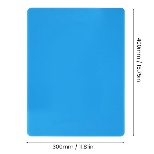 Blue Silicone Mat for Craft Baking Kitchen Countertop 300x400mm 1