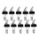 10Pcs Automatic Measured Bottle Pourer, Bico Bottle Pourer com Cauda e Colar, Pourers Garrafa de Licor 1 Oz/30 Ml 2