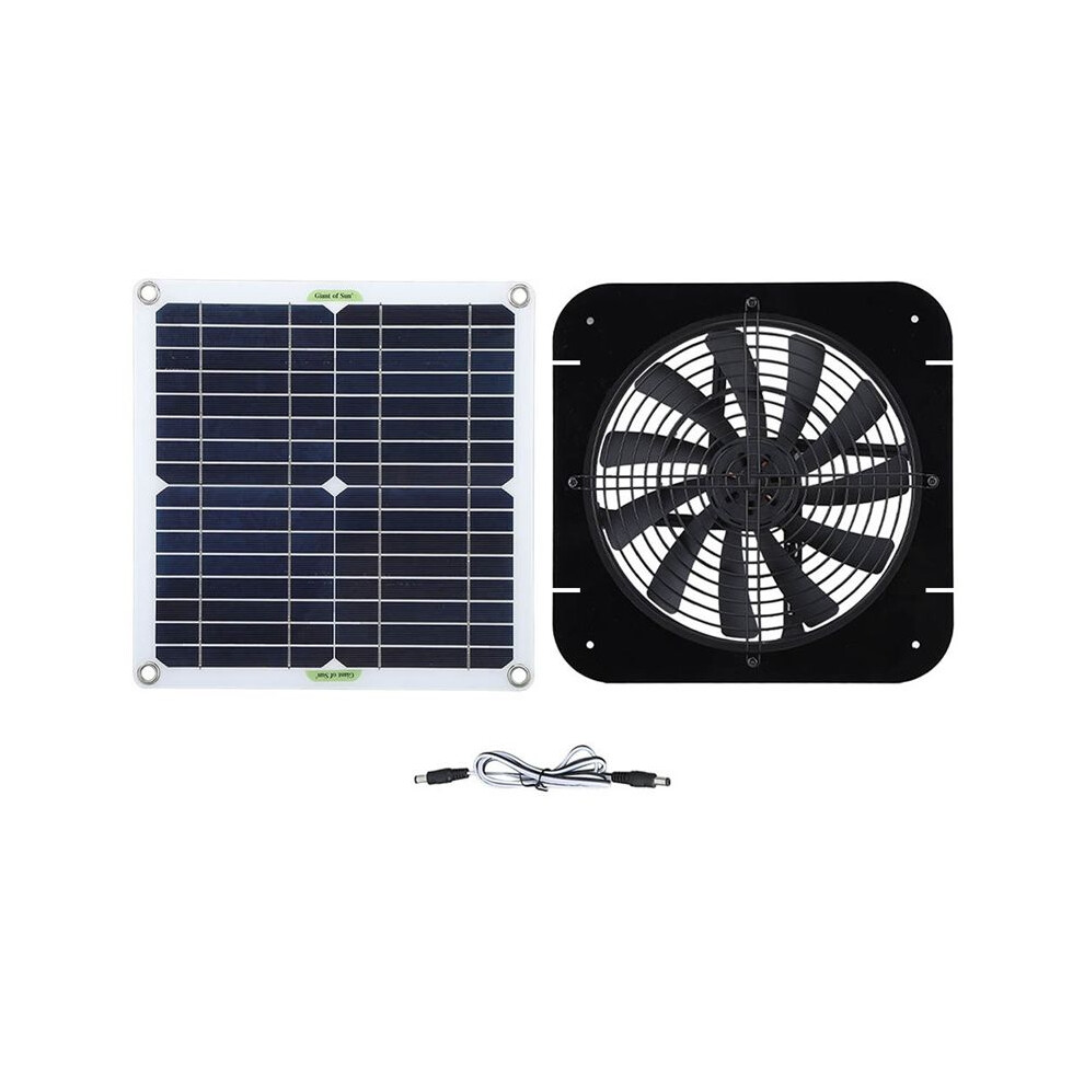 100W Solar Panel Fan Ventilator Exhaust Fan Waterproof Outdoor Portable Ventilator Exhaust Fan For Chicken Coops 6032317510242