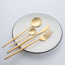 24 Piece Cutlery Set Stainless Steel Cutlery Set Cutlery Cutlery Family Suitable Set Gold