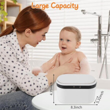 Baby Wipe Warmer, Wet Wipe Warmer 5 Modes of Temperature Heating Control Dual Heat for Baby'S Comfort