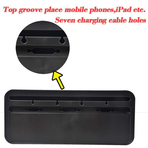 Cable Management Box för Skrivbordskabelhantering och Power Strip Box Solutions (Svart)