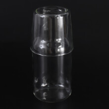Wasserkaraffe mit Becherglas Kaltwarmflaschenbecher-Sets Nachtwasserkrug Hochtemperatur-Widerstandsflasche