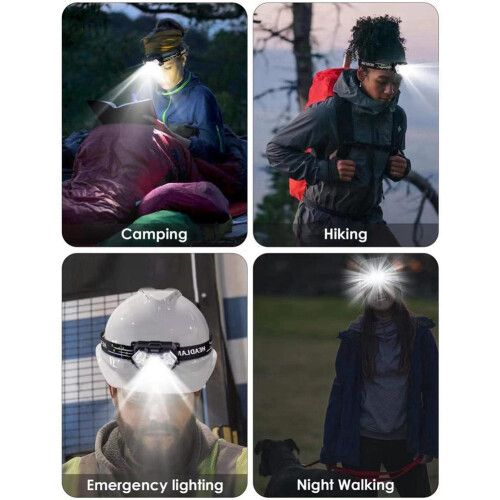 9 LED Headlight 2000 Lumens, Super Bright Headlight with Batteries, 5 Modes,  and Adjustable, Headlight 1