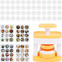 Badge Maker Machine, Solid Pin Maker, CreativePress Machine Badge Punch Kit, Easy to Use Pin Badge Maker for Children