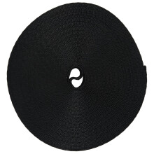 Black 10 Yards Nylon Gurtband Mehrzweckgurtband (25 Mm) Breite