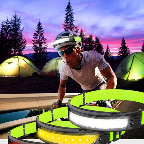Sensor  Light Lamp Torch COB Running Headlight Waterproof USB Rechargeable  Light Built-In Battery Work Light 1