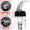 10Pcs Automatic Measured Bottle Pourer, Bico Bottle Pourer com Cauda e Colar, Pourers Garrafa de Licor 1 Oz/30 Ml 5