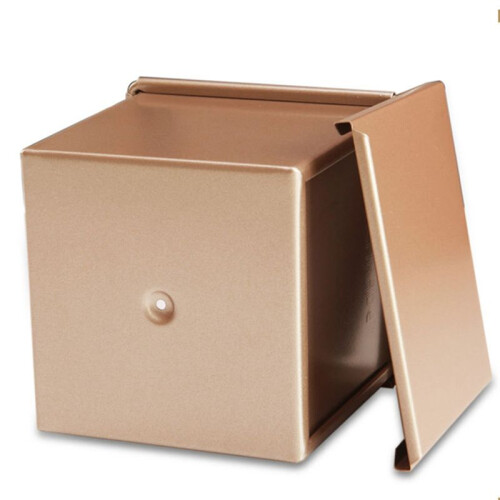 Loaf Pan with Lid, Dough Capacity Non-Stick Rectangle Flat Toast Box for Oven Baking 1