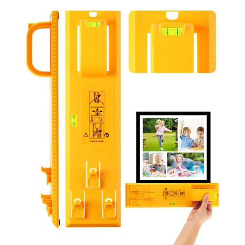 Picture Hanging Tool with Horizontal Simple Frame Universal Level Ruler Photo Frame Can Install Instruments 1