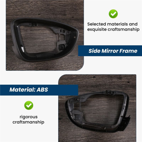 Right Side Mirror Housing Frame for   B7 CC  MK6 3C8857602A 1
