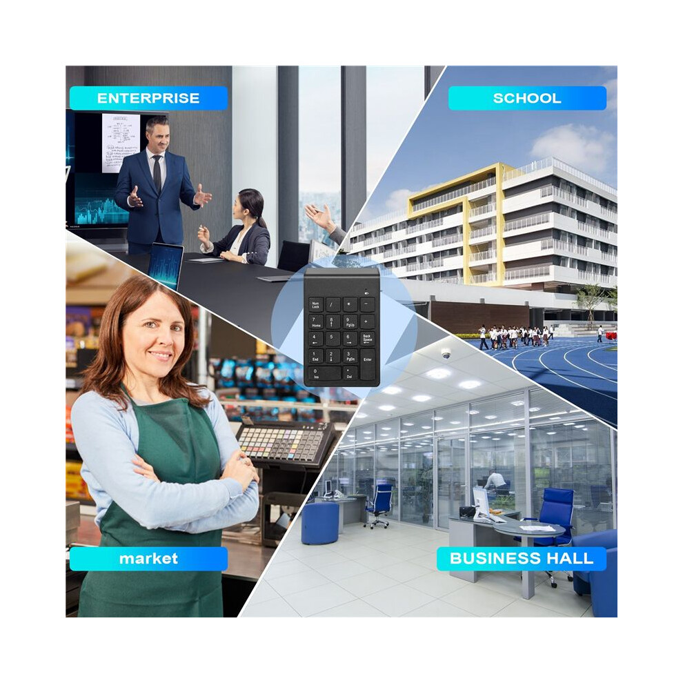 Wireless Numeric Keypad 18 Keys Numpad With 2.4G Usb Receiver Number Pad For Laptop Notebook, Desktop 6031685459504