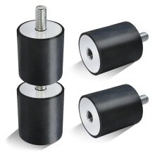 4-Pack Rubberen Schokdemper voor Wacker Neuson Trilplaat Rammer WP1540 WP1550 VP1135 VP1340 VP1550 VP2050