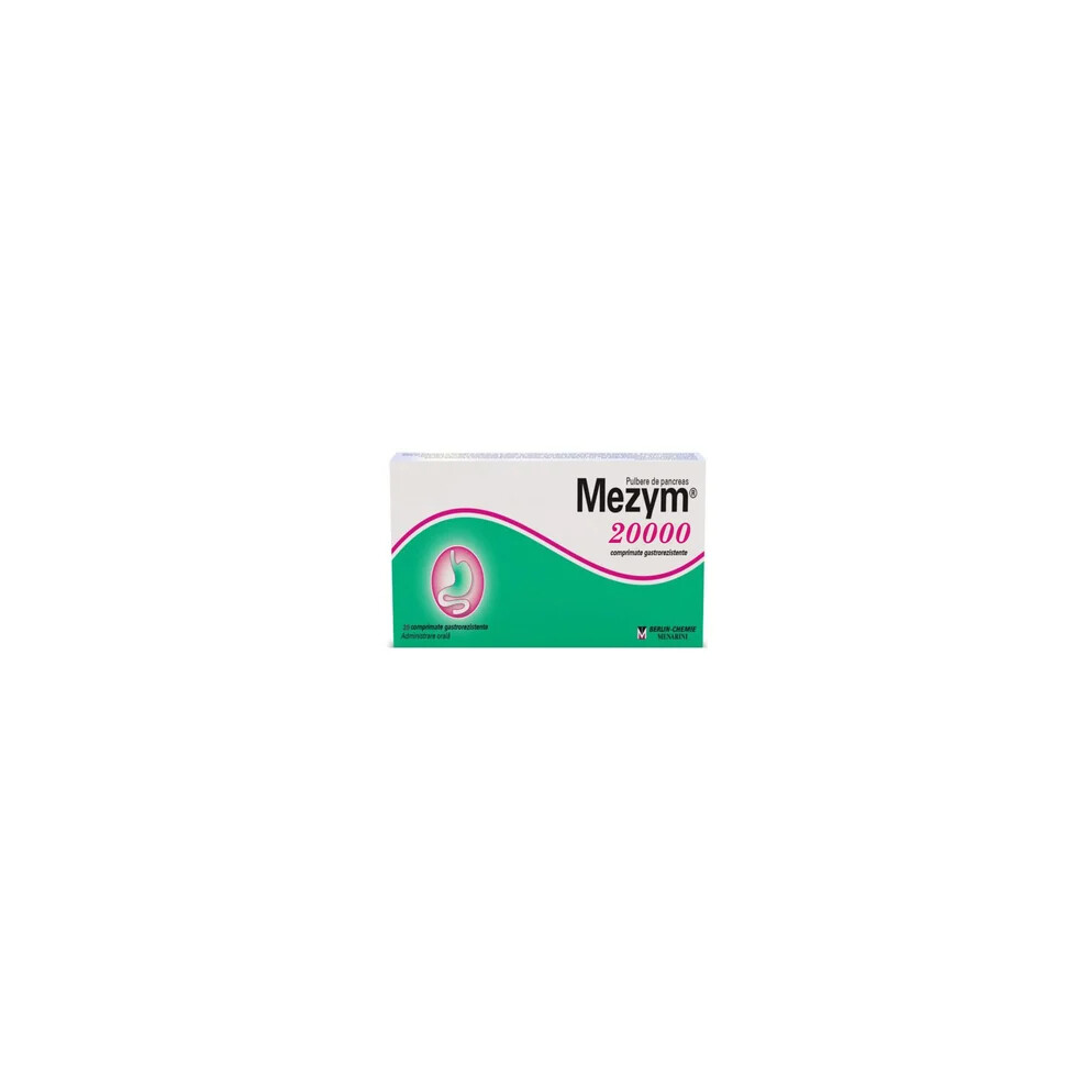 Berlin Mezym Forte 20000 20 Tablets Digestive Supplement