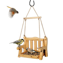 Swing Chair Bird Feeder  Food Holder Garden Hanging Bird Feeder for Outdoor Courtyard Yard Wild Birds Feeding-A