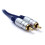 kenable PURE 3.5mm Stereo Jack Socket to 2 Phono Plugs Audio Extension Cable Gold  2m 3