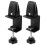 2 Pcs Office Desk Divider Clamp Privacy Screen Clip Holder Bracket Screen Baffle Clamp Partition for Table Clamp -Black 1