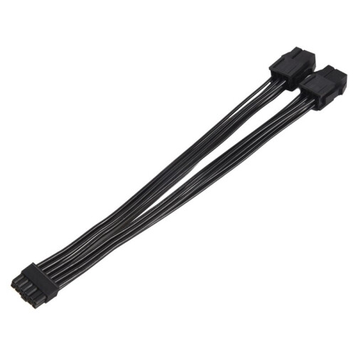 Cabo de AlimentaçãO Dupla de 6 Pinos para  12 Pinos GPU para RTX30 Series 3070 3080 3090, 7,8 Polegadas (20 Cm) 2