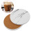 Coaster Sets of 6 Pieces, Absorbent Ceramic Stone Marble Pattern Coasters with Cork Base, White Coasters for Drinks 3