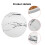 Coaster Sets of 6 Pieces, Absorbent Ceramic Stone Marble Pattern Coasters with Cork Base, White Coasters for Drinks 5