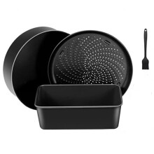 Baking Set for Foodi 6.5,8Qt,Accessories Pot,Nonstick Bakeware Set with Multi-Purpose Pan,Crisper Pan & Loaf Pan