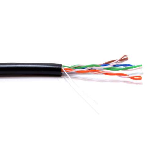 kenable External CAT5e Outdoor Use COPPER Ethernet Network Cable Reel UTP  50m Black 2