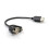 kenable USB B Type Female Socket to USB A Type Female Socket Panel Mount 14cm 1