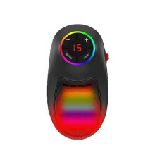 Chauffage D'Appoint de Bureau avec Télécommande Intelligente, Ventilateur à Air Chaud, Chauffage Électrique Portable pour le Bureau et la Maison,